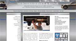 Desktop Screenshot of mercedesserviceandrepair.co.uk